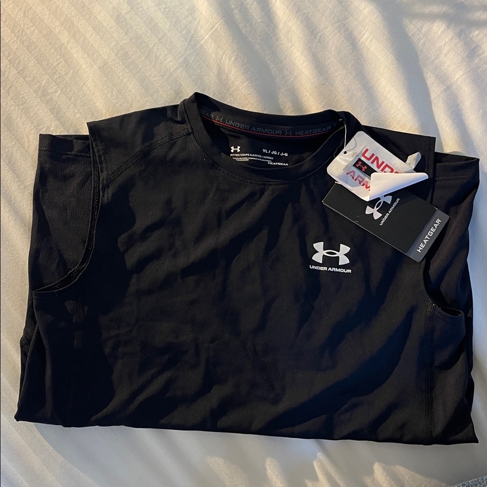 NWT Under Armour Boys Heatgear Tank Top Size: YL
